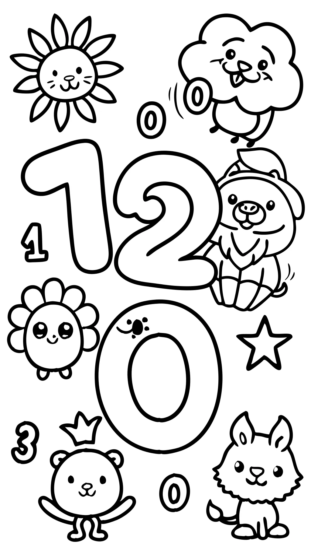 childrens coloring pages numbers